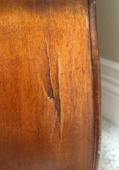 Cello Closeup of injury
